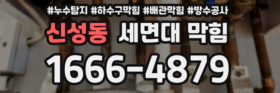 신성동 세면대 막힘