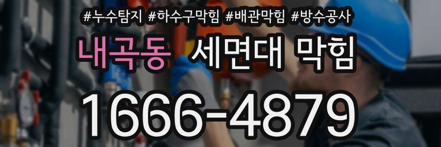 내곡동 세면대 막힘