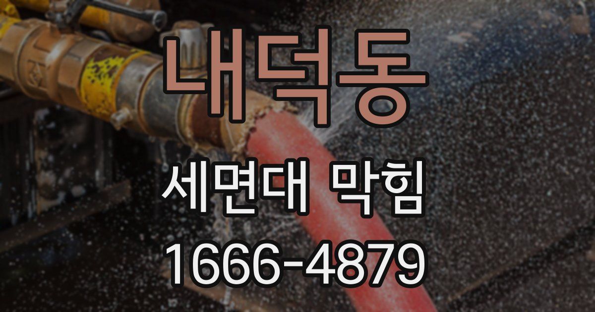 내덕동 세면대 막힘