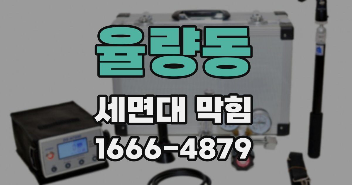 율량동 세면대 막힘