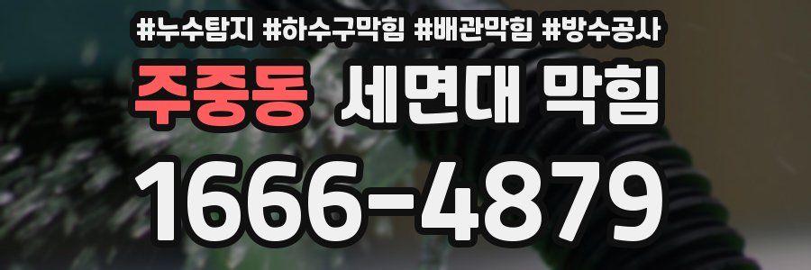 주중동 세면대 막힘