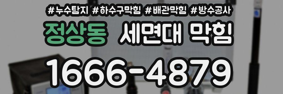 정상동 세면대 막힘