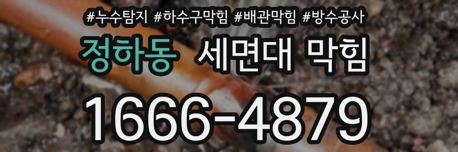 정하동 세면대 막힘