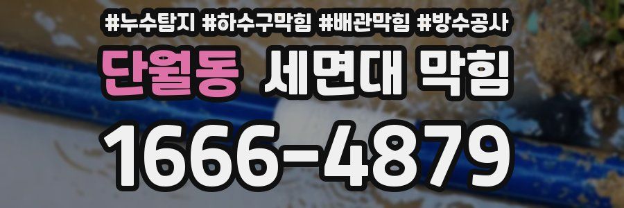 단월동 세면대 막힘