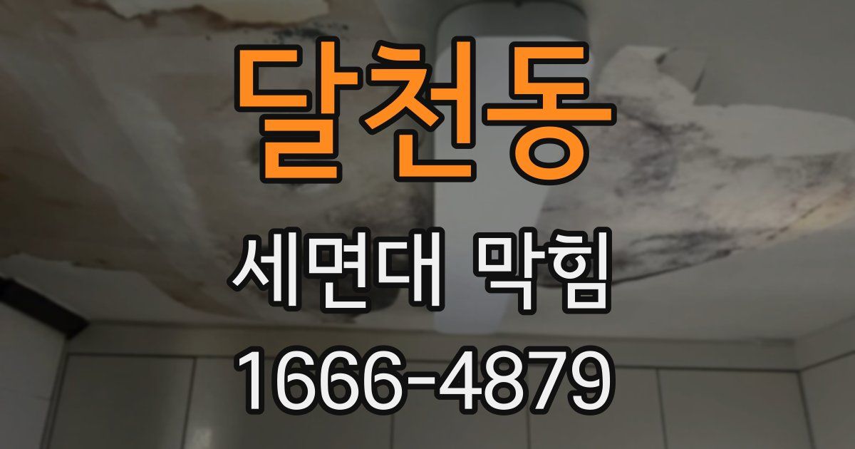 달천동 세면대 막힘