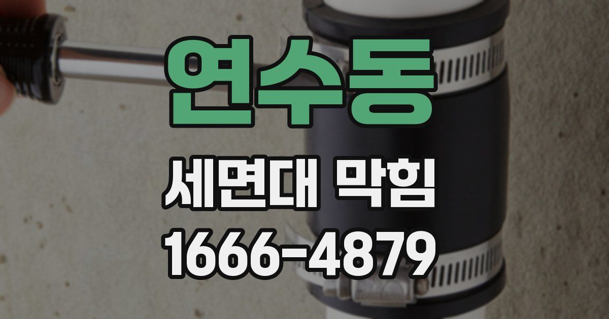 연수동 세면대 막힘