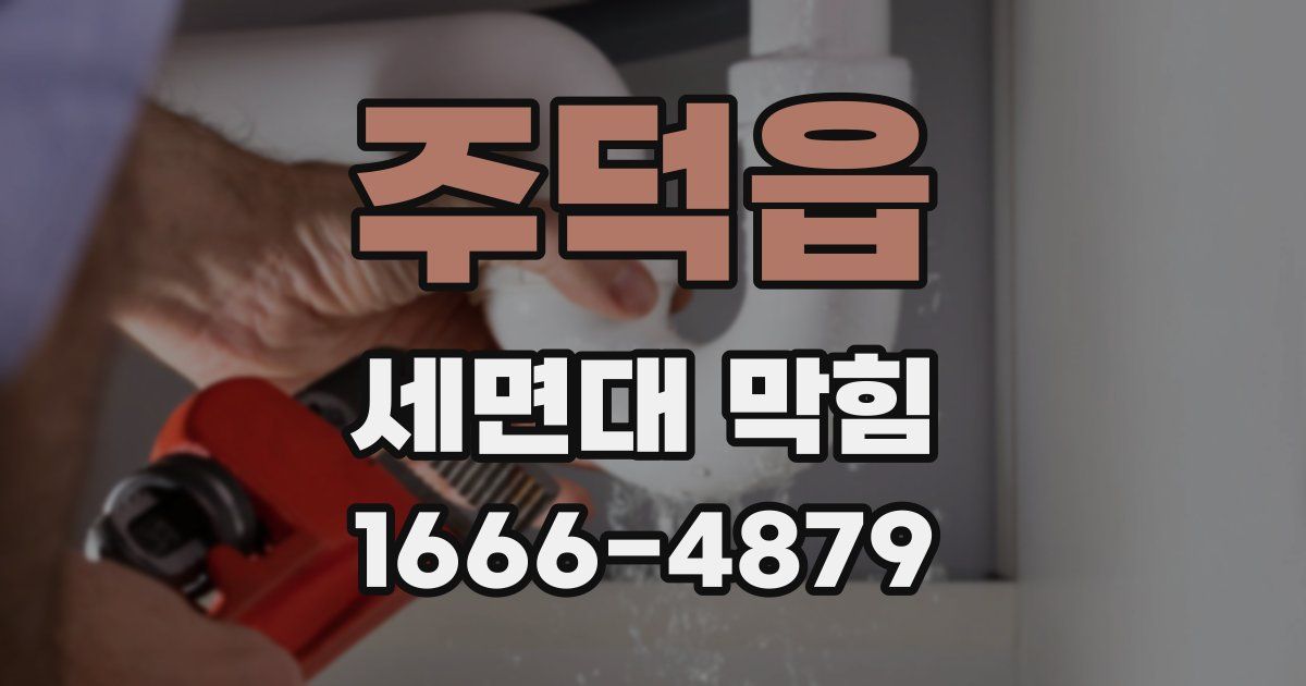주덕읍 세면대 막힘