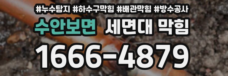 수안보면 세면대 막힘