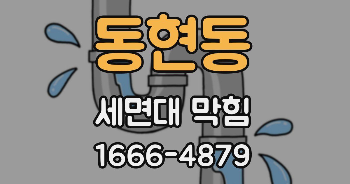 동현동 세면대 막힘