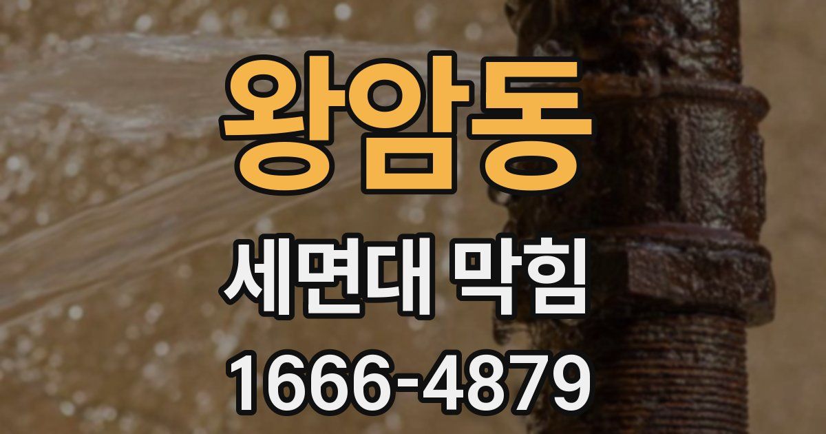 왕암동 세면대 막힘