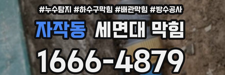 자작동 세면대 막힘