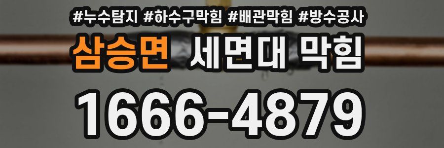 삼승면 세면대 막힘
