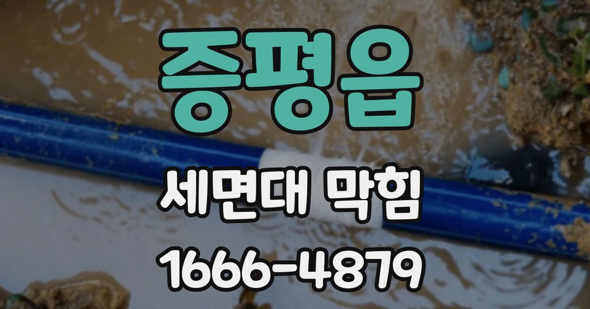 증평읍 세면대 막힘