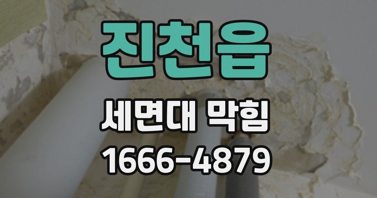 진천읍 세면대 막힘