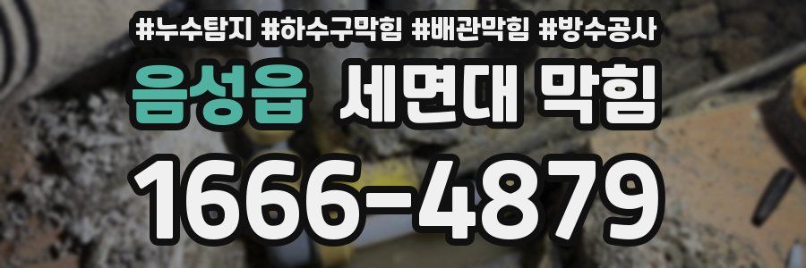 음성읍 세면대 막힘