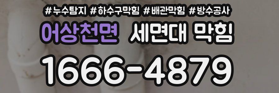 어상천면 세면대 막힘