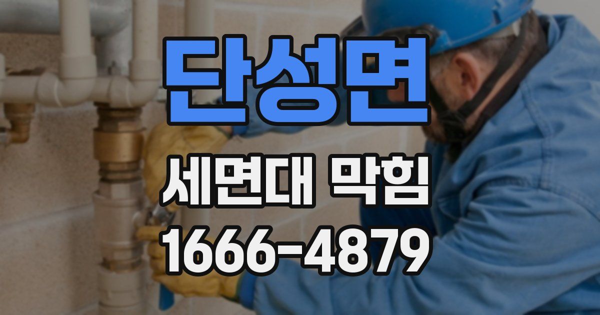 단성면 세면대 막힘