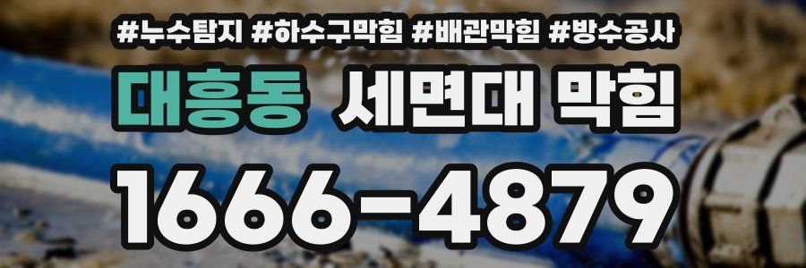 대흥동 세면대 막힘