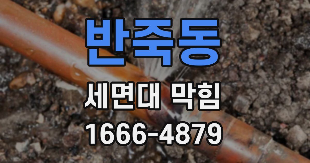 반죽동 세면대 막힘