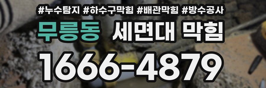 무릉동 세면대 막힘