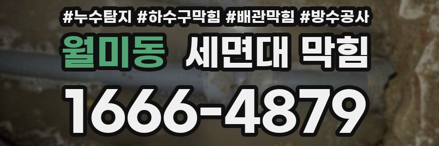 월미동 세면대 막힘