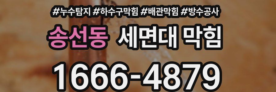송선동 세면대 막힘