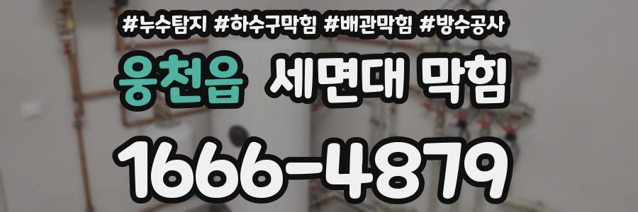 웅천읍 세면대 막힘