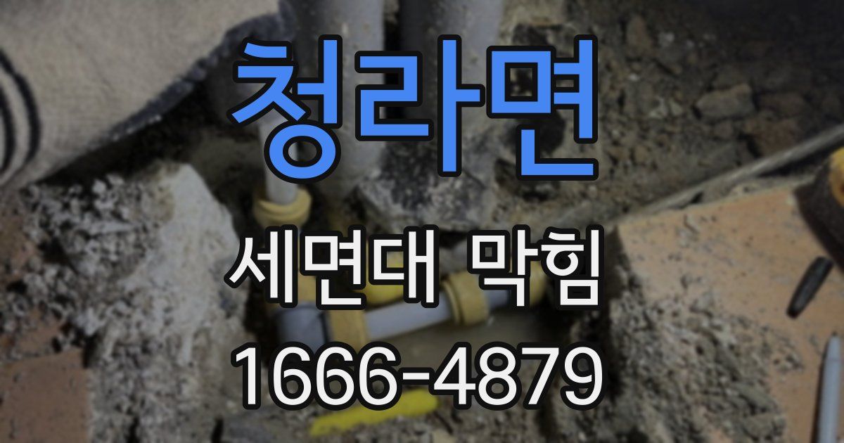청라면 세면대 막힘