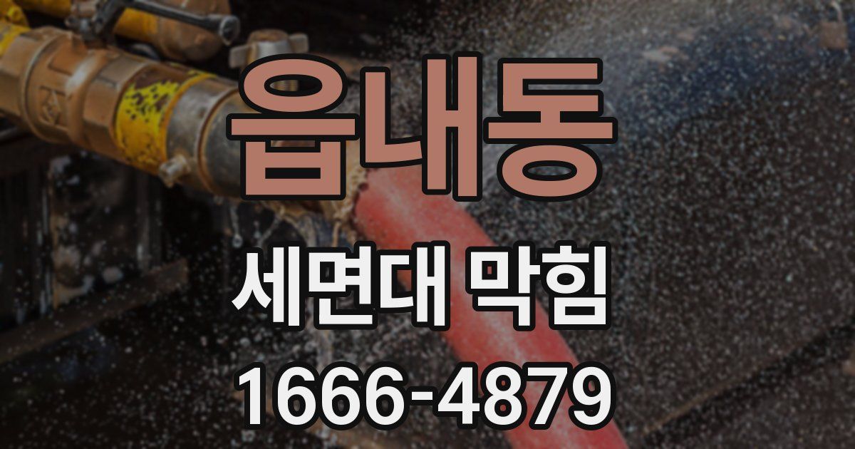 읍내동 세면대 막힘
