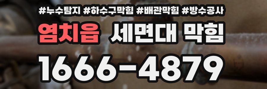 염치읍 세면대 막힘