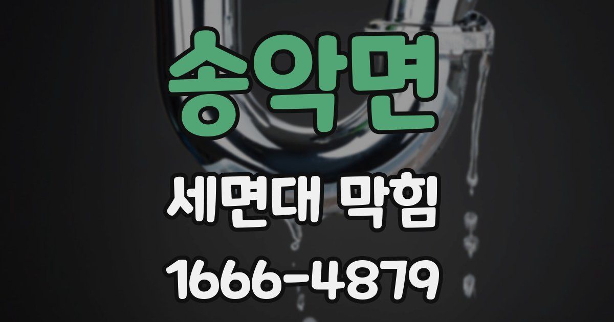 송악면 세면대 막힘