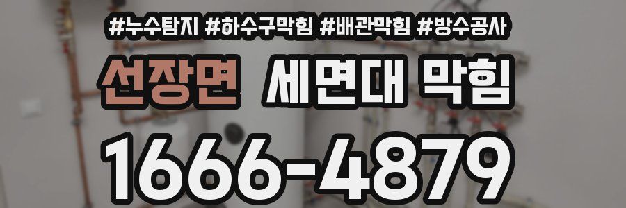 선장면 세면대 막힘