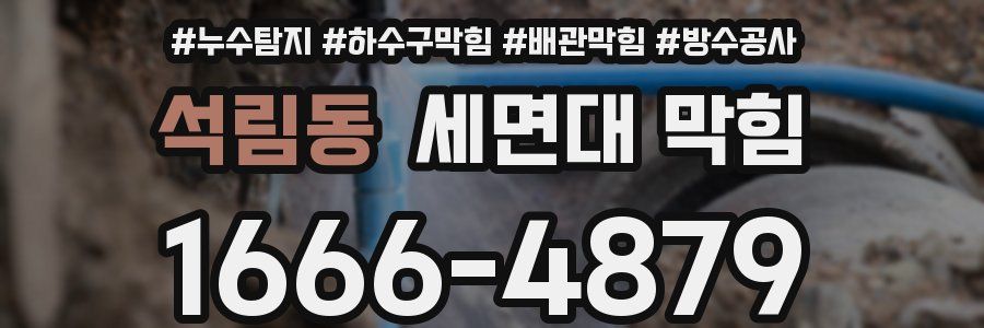 석림동 세면대 막힘