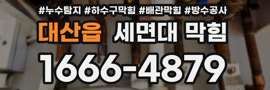대산읍 세면대 막힘