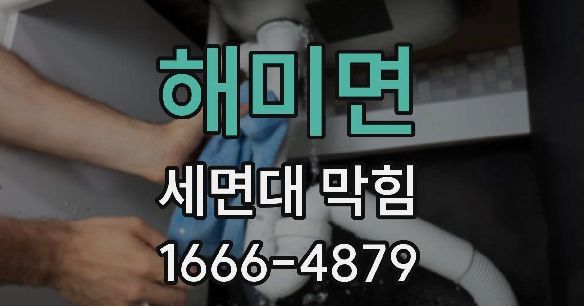 해미면 세면대 막힘