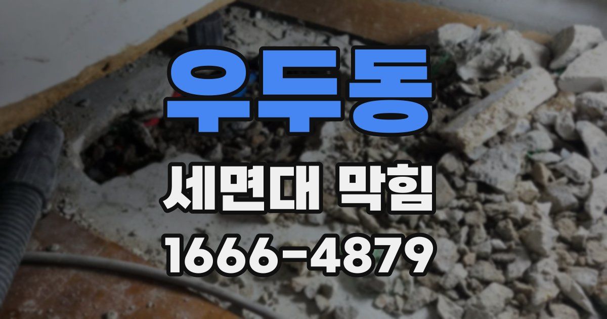 우두동 세면대 막힘