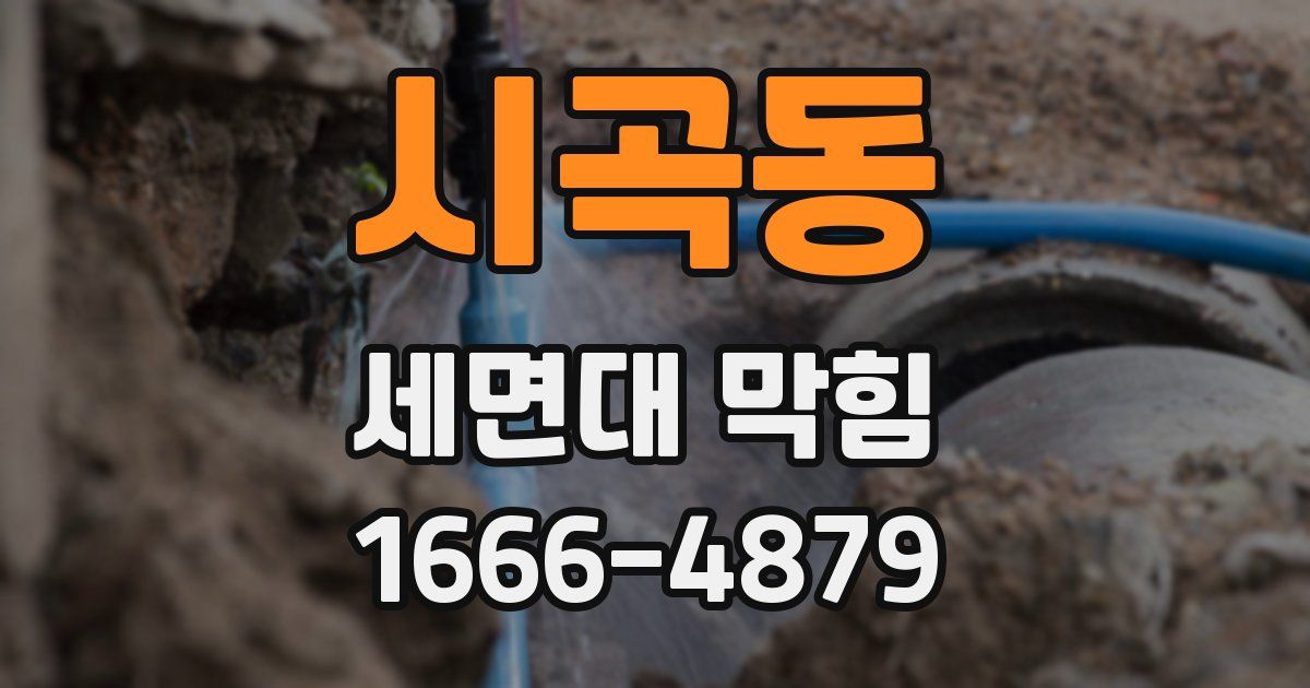 시곡동 세면대 막힘