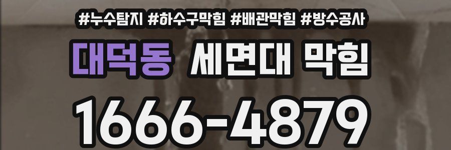 대덕동 세면대 막힘