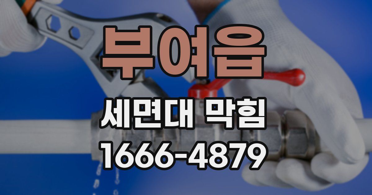 부여읍 세면대 막힘