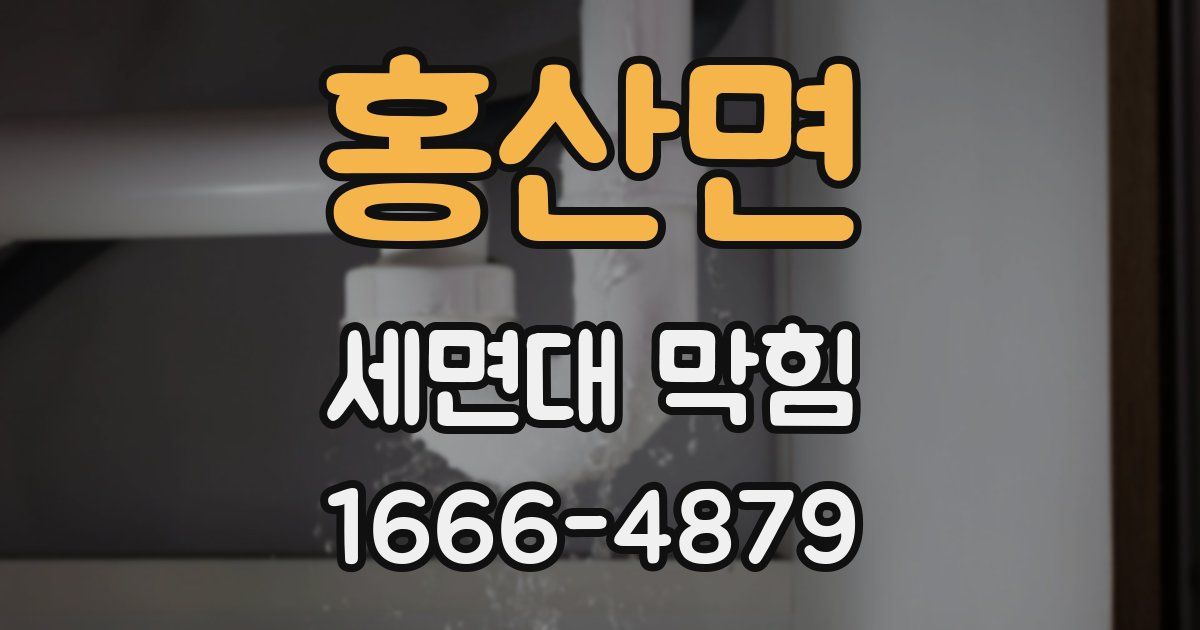 홍산면 세면대 막힘