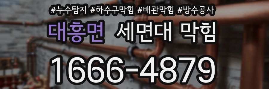 대흥면 세면대 막힘
