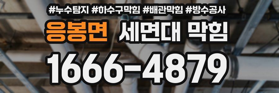 응봉면 세면대 막힘