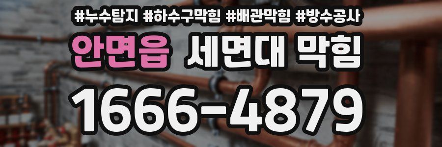 안면읍 세면대 막힘