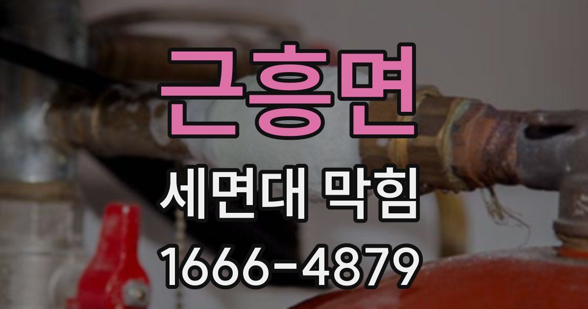 근흥면 세면대 막힘