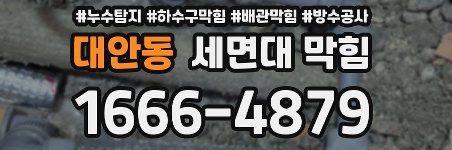 대안동 세면대 막힘