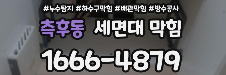 측후동 세면대 막힘