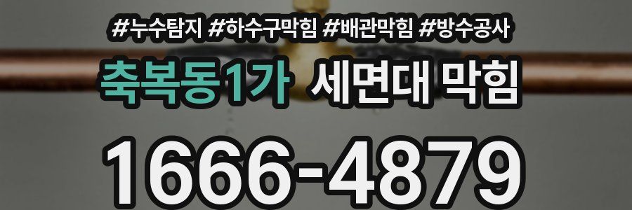 축복동1가 세면대 막힘