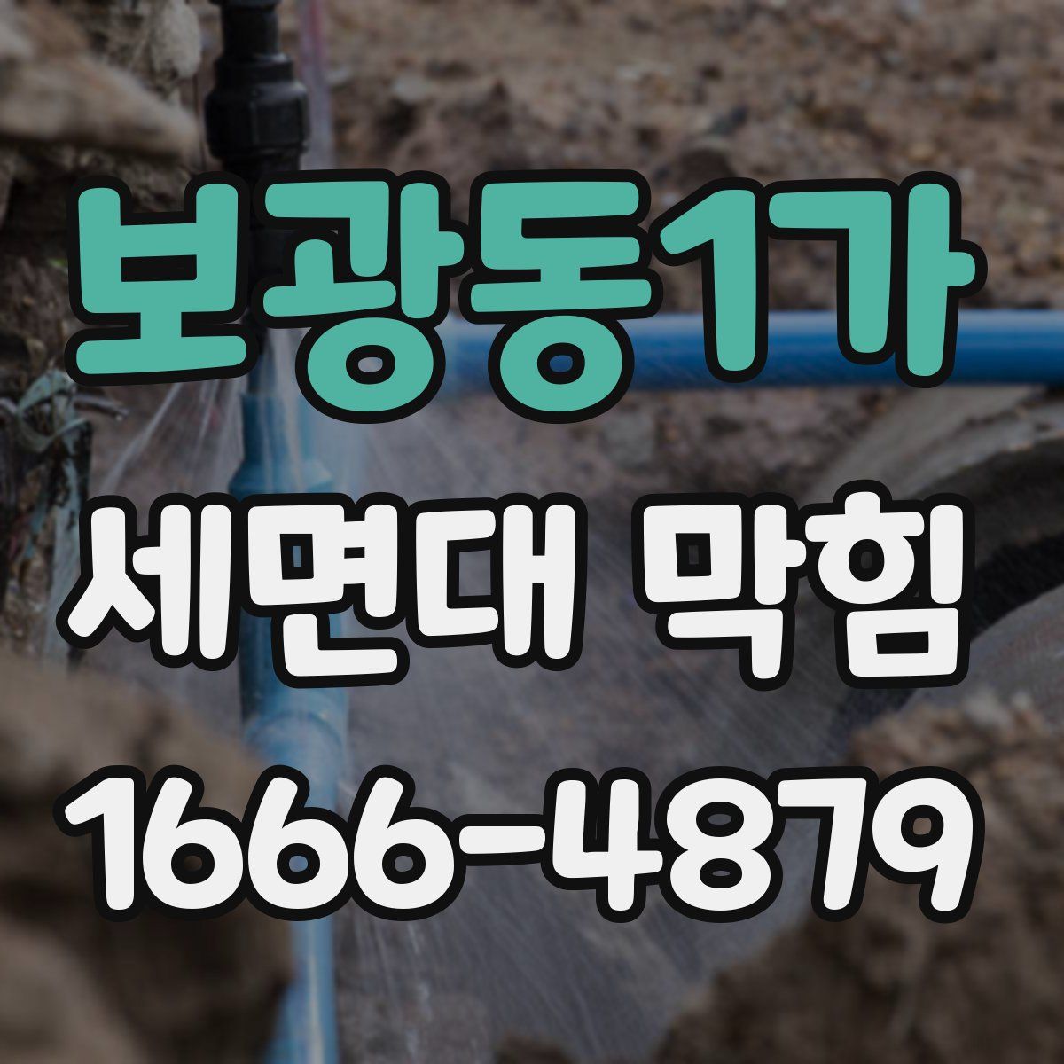 보광동1가 세면대 막힘