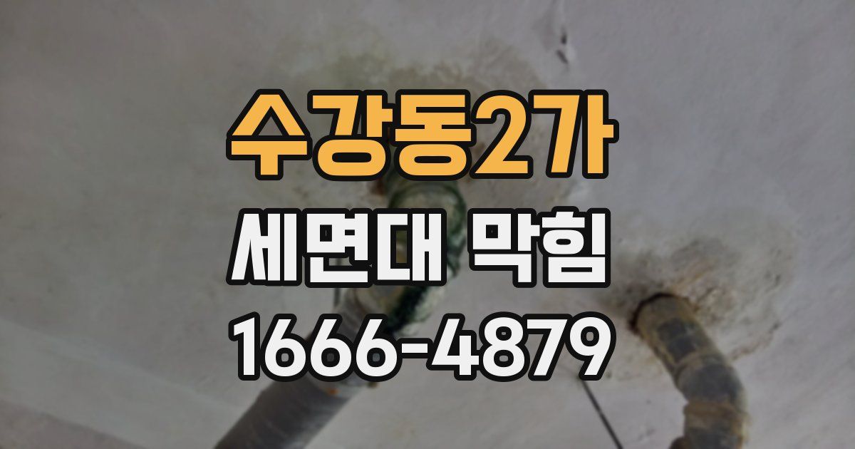 수강동2가 세면대 막힘