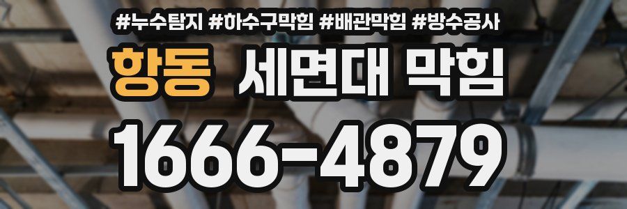 항동 세면대 막힘